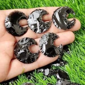 Collier de pierre de guérison à pointe de flèche en obsidienne noire de luxe pour le nettoyage et la protection de l'énergie disponible à un prix raisonnable - Product Image 5