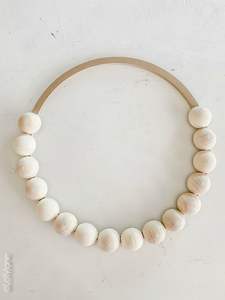 Elegant Boho Modern Interior Art Wall Decor Wooden Bead Hanging Tassels for Living Room Bedroom for Diwali Birthday Celebration - Product Image 4