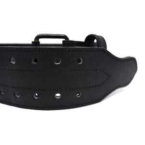Cinturón de levantamiento de pesas ajustable protector de cintura de 6mm de cuero genuino PU personalizado cinturón de levantamiento de pesas de cuero gimnasio personalizado - Product Image 1