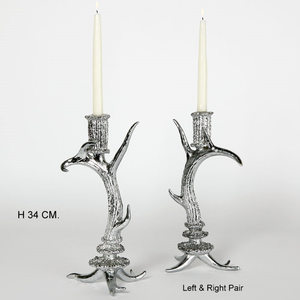 Hot Vantage Modern Luxury Fancy Premium Fundición de aluminio Brillante Polaco Hecho a mano Portavelas Diseño elegante para Navidad - Product Image 3