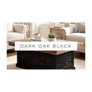 Rustic 39.4-Inch Square Tea <b>Table</b> European Style <b>Glass</b> <b>Coffee</b> <b>Table</b> Walnut/Black/White Veneer for Living Room Home Furniture Set - Product Image 2