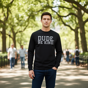 Maglietta a maniche lunghe Dude Be Kind, prodotto promozionale di categoria - Product Image 3