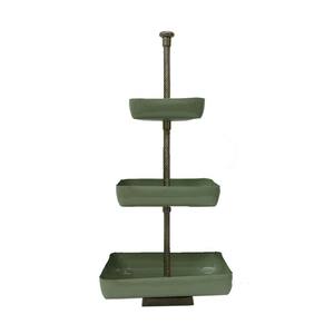 Premium <b>Three</b> <b>Tier</b> Metal Square Shape <b>Cake</b> <b>Stand</b> Grey Finished for Birthday Event Party Display <b>Stand</b> Wholesale Bulk - Product Image 1