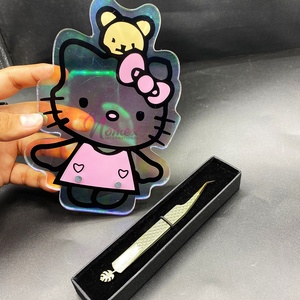 Pinzas para Extensión de Pestañas Nomex International Kitten, con Imán, Transparentes, Herramientas Sostenibles - Product Image 1