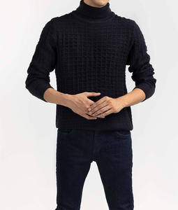 Pull en maille à col montant pour homme, en laine, design de créateur, pulls d'hiver pour homme, mode respirante, pulls à col rond personnalisés pour homme - Product Image 5