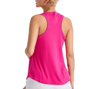 2024 logotipo personalizado mujeres XS gimnasio camisetas sin mangas transpirable ligero Spandex tejido de punto verano Casual Color sólido Uso de entrenamiento - Product Image 6