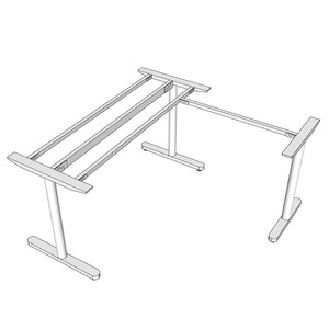 TIO Minimalist L-Shaped Corner <b>Table</b> Legs Metal Iron Furniture Legs <b>for</b> Dining <b>Table</b> <b>Bed</b> & Kitchen-HCTO005 - Product Image 3