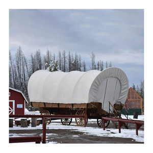 Tente de glamping de luxe type carrosse Conestoga, imperméable, pour hôtel, maison de type carrosse, site de villégiature extérieur, <span class=keywords><strong>camping</strong></span>, site de point de vue panoramique - Product Image 1
