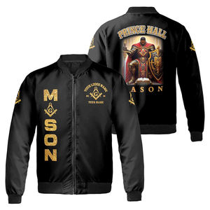 Customized Mason Prince Hall F&A.<b>M</b> Bomber <b>Jacket</b> <b>S</b>-5XL High Quality Custom Made Long Sleeve 2025 <b>Jackets</b> - Product Image 4