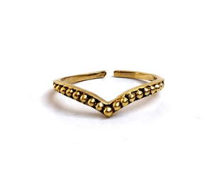 แหวนพลอยโบฮีเมียนทรงมือดีไซน์ทองเหลืองสีทองสำหรับวันครบรอบปีที่ขายส่งตรงจากโรงงาน - Product Image 1