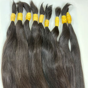 Extensions de cheveux soyeux vierges crus de haute qualité Faisceaux de cheveux humains 100% bruts du Vietnam Donateur unique non traité - Product Image 1