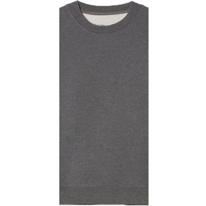Sweat-shirt à col rond en molleton tricoté 100 % coton de qualité supérieure pour homme, écologique, respirant, avec logo imprimé en relief sur le devant - Product Image 3