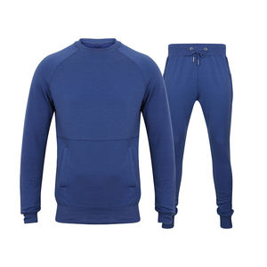 Ensemble de survêtements d'hiver 100% coton de haute qualité pour hommes sweat-shirt et joggeurs pour une utilisation en salle de sport personnalisé OEM & ODM disponible - Product Image 5