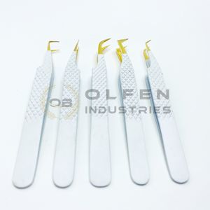 Juego de Pinzas para Extensión de Pestañas de Acero Inoxidable, Herramientas Elegantes de Alta Calidad, Mango Cómodo, Diseño Personalizable - Product Image 3