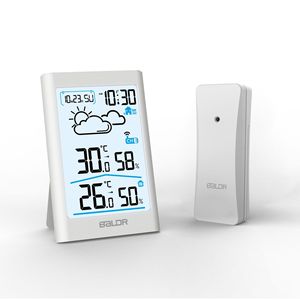 Thermomètre hygromètre numérique BALDR pour intérieur et extérieur - Station météo sans fil avec calendrier des phases lunaires et prévisions météorologiques - Product Image 4