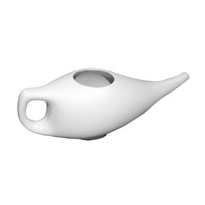 El proveedor indio ofrece una olla Neti de cerámica pintada a mano de calidad superior para la meditación, precio al por mayor - Product Image 3