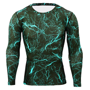 Brand New Custom Made Design Sublimation Custom Logo Printed MMA BJJ GI Rash Guard Grappling Full Sleeve Shirt - Product Image 5
