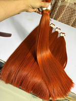Extensions de cheveux vierges 100% du Vietnam en gros, cheveux humains de couleur cuivre, matière première brute pour l'exportation