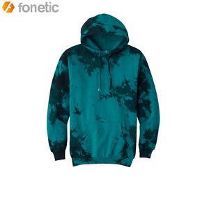 ODM personalizado de los hombres de talla grande Pulpver ropa de invierno cálido Vintage Tie-Dye Hoodie Streetwear Hip-Hop sólido al por mayor con capucha en blanco - Product Image 5
