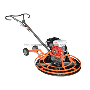Machine de truelle de puissance de boîte de vitesses de moteur à essence Honda pliable de commande manuelle de finition de béton avec le rayon de braquage court - Product Image 2