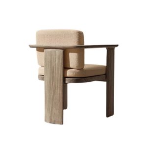 Nordhaven The Addison Modern Outdoor Teak <b>Dining</b> Chair Luxury Garden Patio <b>Armchair</b> Solid Wood Furniture collection - Product Image 3
