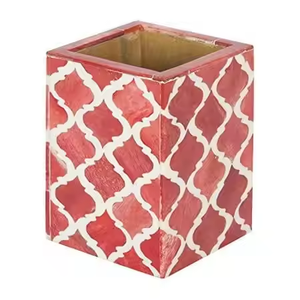 Soporte y Portaplumas Ajustable de Diseño Único con Incrustaciones de Hueso Pulido, Estilo Art Deco, para Uso en Oficina, por Saniya Handicraft - Product Image 4