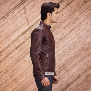 Wholesale Casual Style Top Quality Men Stylish Leather <b>Jacket</b> Good Quality Men Leather <b>Jacket</b> Solid Color - Product Image 4