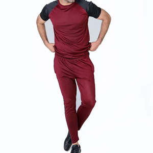 Wholesale 100% Cotton Material Made Men Summer Tracksuit Men's Summer Breathable Tracksuit with Custom Design - Product Image 3