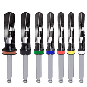 Tandheelkundige Implantaat Boren Kit Externe Irrigatie Boren Burs Instrumenten Tandheelkundige Implantaat Boren Kit <span class=keywords><strong>8</strong></span> Stuks Zwart Titanium Gecoat - Product Image 4