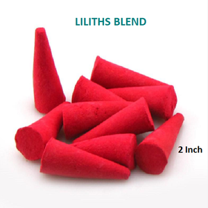 Conos de mezcla Liliths naturales, suministro al por mayor de la mejor marca de conos de incienso, conos de incienso de reflujo (rojo) - Product Image 1