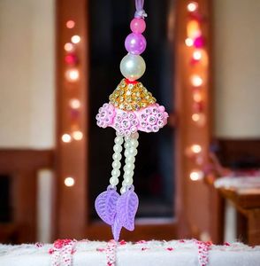 Perles faites à la main de qualité de luxe Rakhi avec des détails artistiques célèbrent Raksha Bandhan dans le style disponible pour la vente en gros - Product Image 2