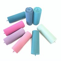 Kit de Fabricación de Velas Ecológicas DIY al por Mayor, Láminas de Cera de Abeja en Forma de Panal, Color Azul Celeste, Variedad de Tamaños, Velas para Niños, Navidad