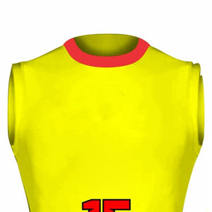 Maillot de football de club pour hommes personnalisé OEM jaune et vert 7v7 uniformes de football ensemble style imprimé 100% polyester - Product Image 3