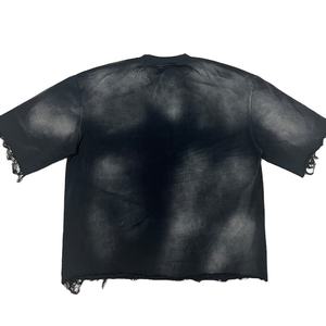 T-shirt Premium Personnalisé 100% Coton Épais Écologique Séchage Rapide pour Homme Coupe Ample Col Rond Imprimé Graphique Décontracté - Product Image 2