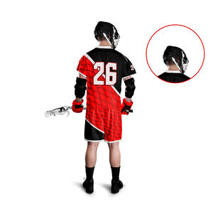 Uniformes confortables adaptés aux besoins du client d'entraînement lacrosse d'uniforme à séchage rapide respirable de tissu sublimé par quantité minimale de commande personnalisé - Product Image 3