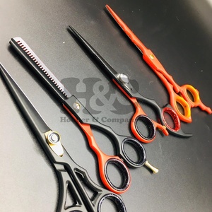 New Style Straight Sharp Japanese Stainless Steel Long Handle Right-Handed Thinning <b>Barber</b> Scissors for Hair Dressing Wholesale - Product Image 3
