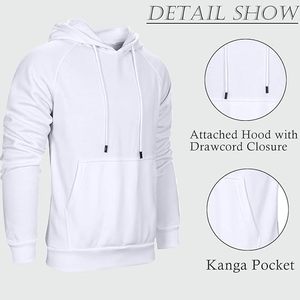 เสื้อสเวตเตอร์ของผู้ชายเสื้อมีฮู้ดกันขนแกะผ้าฝ้าย100% สำหรับฤดูหนาวกำหนดเอง - Product Image 6