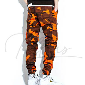 กางเกงคาร์โก้ลำลองทรงตรงเอวยางยืดผู้ชายแฟชั่นขายส่ง ทรงเข้ารูป น้ำหนักปานกลาง ทันสมัย - Product Image 4