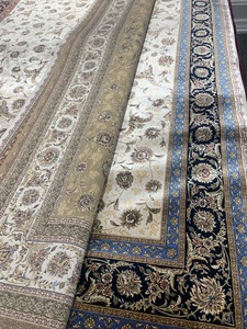 Tapis en bambou réversible de haute qualité tufté coton motif abstrait conception lavable pour un usage domestique-direct de la Turquie - Product Image 2