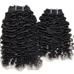 Unprocessed Burmese <b>Curly</b> 100% Human Raw Bundle Weave Vendor The Best Cuticle Aligned Raw Vietnamese Bundles Hair <b>Extensions</b> - Product Image 1