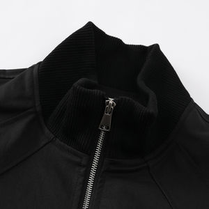 Veste bomber unie pour homme sur mesure, fermeture éclair, décontractée, légère, avec poignets côtelés - Product Image 6