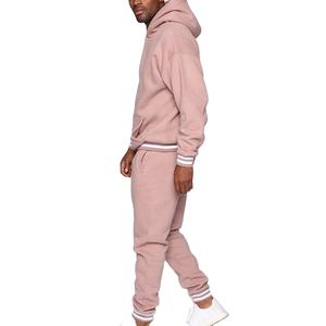 Venta al por mayor chándal logotipo personalizado detalle de diamantes de imitación brillantes chándal conjuntos de hombre Sudadera con capucha de gran tamaño básico mezcla de algodón - Product Image 3