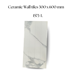 Carreaux muraux en céramique 300x600mm 1573-L Finition brillante moderne Carreaux résistants à l'eau durables pour cuisine salle de bain salon - Product Image 2