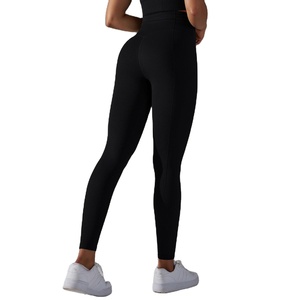 Logo personnalisé Leggings de yoga sans couture pour femmes Leggings de fitness Pantalons de cyclisme Push up Sports Scrunch Butt Leggings pour femmes - Product Image 1