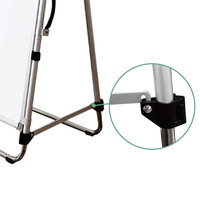 Chevalet trépied portable et réglable, tableau de présentation pliable magnétique argenté, durable et écologique pour l'entraînement de football et la tactique de football pour jeunes