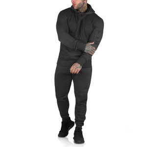 Ensemble de survêtements pour hommes d'hiver à la mode Costume de sport Bomber à capuche Style Full Top Bottoms Jogging Survêtement - Product Image 4