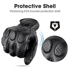 Gants de motard Logo personnalisé, gants courts en cuir pour moto, nouvel arrivage - Product Image 2