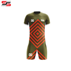 Ensemble d'uniformes de football d'hiver en polyester 100% personnalisé de haute qualité à séchage rapide pour adultes à manches courtes avec impression de nom - Product Image 6