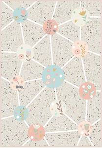 พรมทอแบบจั๊คการ์ดลายเรขาคณิต ผลิตด้วยเครื่องจักรของ Adiva สำหรับใช้ในบ้าน ซักได้ ขนสั้น บาง ไม่ลื่น ฐานยาง - Product Image 5