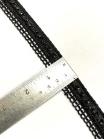 En gros, Bordure en dentelle au crochet à paillettes métalliques couleur personnalisée, avec franges en cordon, pompons, broderie, perles et strass, 10MM, pour chaussures
